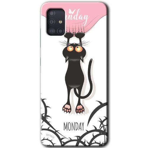 Potkal Hediye Fabrikası Samsung Galaxy A51 Kılıf HD Desen Baskılı Arka Kapak - Dark Sunday