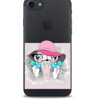 Zoologix (63) Apple Iphone 8 Şeffaf Kılıf Silikon Desenli