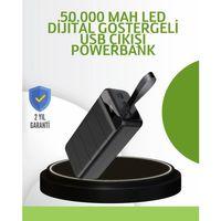 Ultra Güçlü 50.000 Mah Powerbank – Led Ekranlı, Çoklu Bağlantı Seçenekli, Akıllı Koruma Sistemli Şarj Ünitesi