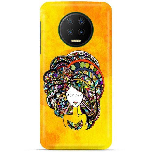 Lopard İnfinix Note 7 Uyumlu Kılıf Sürreal Yüzler ♀ (34) Slim Armor Kılıf Desenli