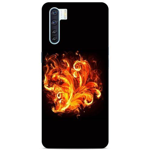 Lopard Oppo A91 Uyumlu Kılıf FireX (22) Tam Koruma Kılıfı Ateş Buket