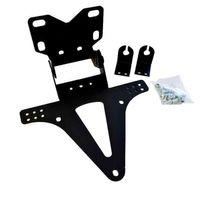 SEVGENT Skm Universal Motosiklet Sinyal Bağlantılı Katlanır Plakalık Siyah