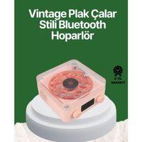Vintage Tarz Bluetooth Hoparlör – Gece Işığı Ve Zaman Göstergeli