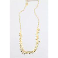 Top Sallantılı Kolye - Altın