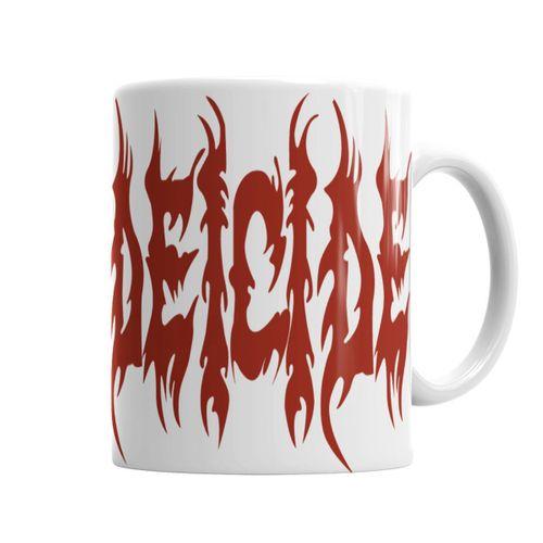 Deicide Logo Kupa Bardak Porselen