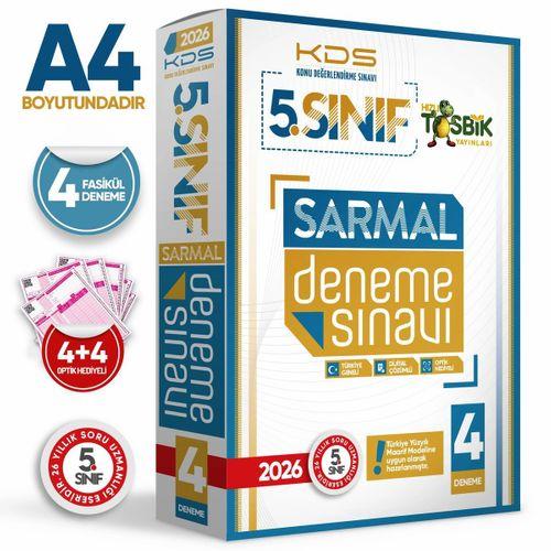 2026 5 Sınıf Yeni Sistem KDS SARMAL Deneme Paketi 4lü Türkiye Geneli D Çözümlü Hızlı Tosbik Yayın