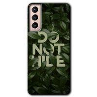 Potkal Hediye Fabrikası Samsung Galaxy S21 Plus HD Baskılı Kılıf + 9D Tam Ekran Koruyucu - Do Not Hide