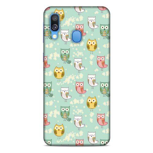 Baykuşlar (26) Desenli Silikon Kapak Telefon Kabı Samsung Galaxy A40 Kılıf