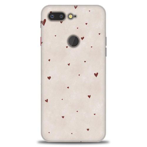 General Mobile GM 9 Pro Kılıf HD Baskılı Kılıf - Kahve Kalpler + Tam Ekran Koruyucu