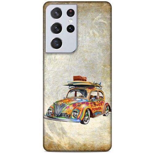 Lopard Samsung Galaxy S21 Ultra Uyumlu Kılıf Retro (36) Glitter Kılıf