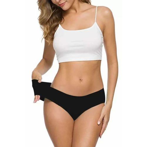 2 Adet Kadın Dikişsiz Lazer Kesim Esnek İz yapmayan Külot S4