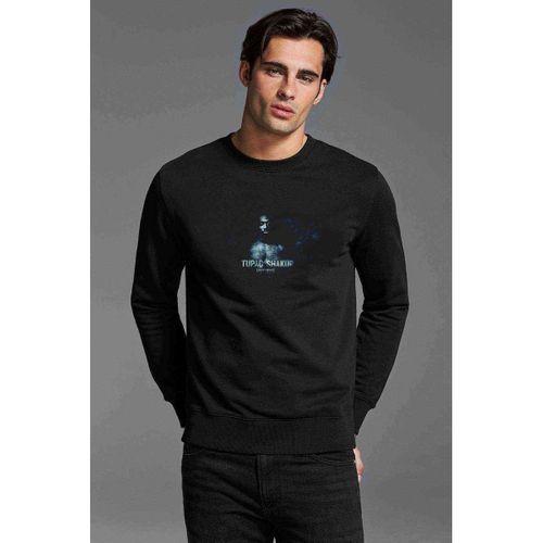 Tupac Shakur 2018 2 Baskılı Siyah Erkek Sweatshirt