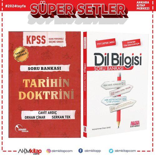Doktrin KPSS Tarih ve AKM Dil Bilgisi Soru Bankası Seti 2 Kitap