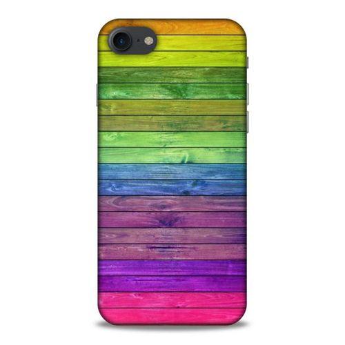 Lopard Apple Iphone 7 Uyumlu Kılıf Wood'X (26) Tpu Silikon Kılıf Desenli
