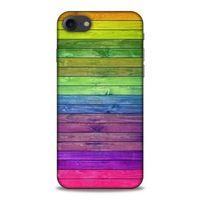 Lopard Apple Iphone 7 Uyumlu Kılıf Wood'X (26) Tpu Silikon Kılıf Desenli