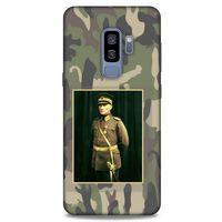 Samsung Galaxy S9 Plus Kılıf Atatürk (13) Silikon Kap Kamuflaj