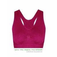 Alışveriş Meydanı Kadın Fuşya Pedsiz Likralı Sporcu Sütyeni Büstiyeri