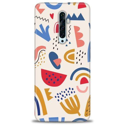 Oppo Reno 2Z Kılıf HD Baskılı Kılıf - Çizim + Tam Ekran Koruyucu