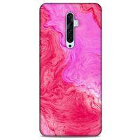 Oppo Reno 2z Uyumlu Kılıf Pembe Delisi (11) Tam Koruma Mermer