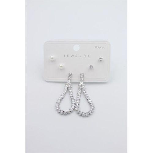 Çoklu Set Küpe - Gümüş