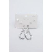 Çoklu Set Küpe - Gümüş