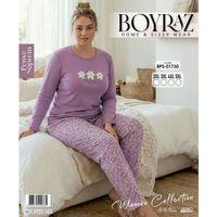 Boyraz Bps-01730 Kadın Battal Uzun Kollu Pijama Takımı