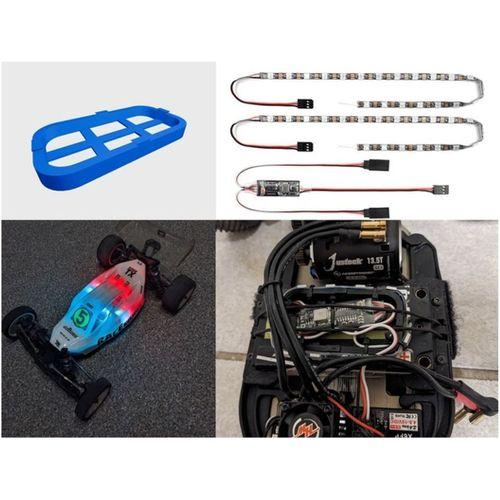 RC Araba Buggy için Çıkarılabilir Küçük LED Çerçeve 3D Baskı