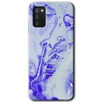 Potkal Hediye Fabrikası Samsung Galaxy A03s Kılıf HD Desen Baskılı Arka Kapak - Cranny Liquid Wall