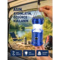 Güneş Enerjili Katlanabilir Kızaklı Kamp Feneri – Usb Şarjlı, Çok Yönlü Ve Dayanıklı Tasarım
