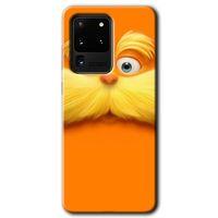 MRCİLETİSİM MRCİLETİSİM Samsung Galaxy S20 Ultra Kılıf HD Desen Baskılı Arka Kapak + Temperli Cam - Garfield