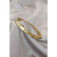 Çelik Gold Renk Bileklik - TJ-BB4117