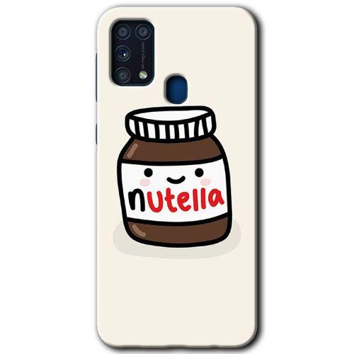 Galaxy M31 Kılıf HD Desen Baskılı Arka Kapak - Nutella Aşkım