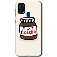 Galaxy M31 Kılıf HD Desen Baskılı Arka Kapak - Nutella Aşkım