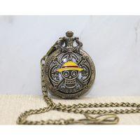 One Piece Tasarımlı Köstekli Saat