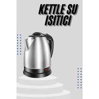 Kettle C F Tipi 220-240v Paslanmaz Çelik Elektrik Kablolu Otomatik Kapanma