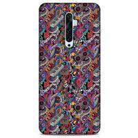 Retro (2) Desen Kabı Renkli Oppo Reno 2z Kılıf