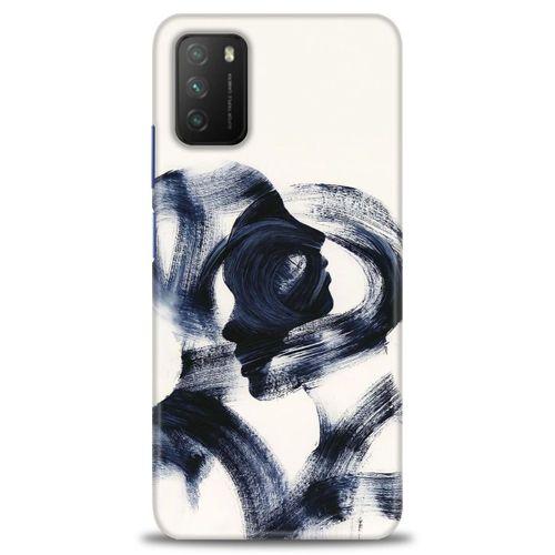 Xiaomi Poco M3 Kılıf HD Baskılı Kılıf - Adam ve Kadın + Tam Ekran Koruyucu