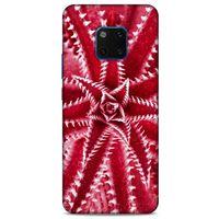 Lopard Huawei Mate 20 Pro Uyumlu Kılıf Bahar (27) Tasarımlı Kılıf Kırmızı