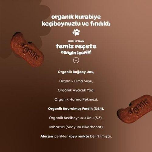 Humm Humm Organik Keçiboynuzlu ve Fındıklı Vegan Kurabiye 55 Gr