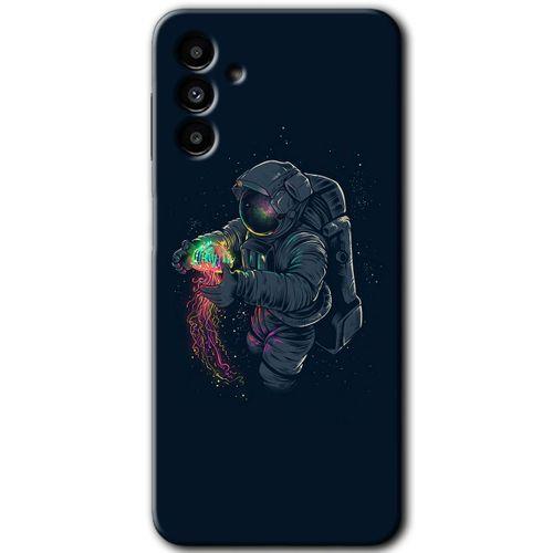 Potkal Hediye Fabrikası Samsung Galaxy A13 5G HD Baskılı Kılıf + 9D Tam Ekran Koruyucu - Astronot Kıyafeti
