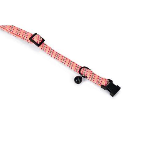 Beeztees Kedi Boyun Tasması, Zilli, Pembe, 24,5-33cm