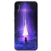 Huawei Y6 2019 Kılıf HD Desen Baskılı Arka Kapak - Wanderer Silhouette