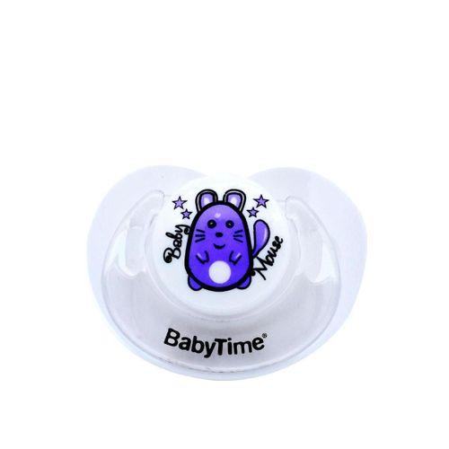 Babytime BT137-1 Damaklı 0-6 Ay Mat Emzik - Beyaz