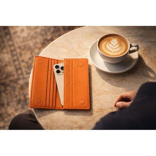 Hakiki Deri Mıknatıslı Kart Ve Telefon Bölmeli Unisex Cüzdan VS.BLKT.0942