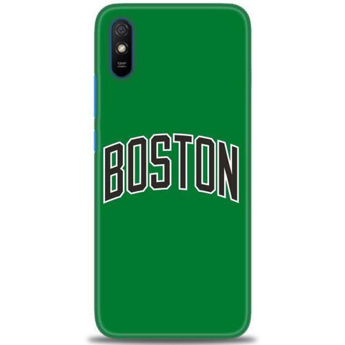 Xiaomi Redmi 9A Kılıf HD Baskılı Kılıf - Boston Yeşil + Tam Ekran Koruyucu