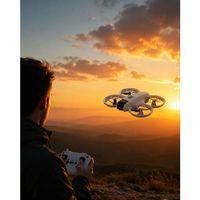 Çift Bataryalı Kameralı Mini Drone Işıklı Akıllı Uçuş Sistemi