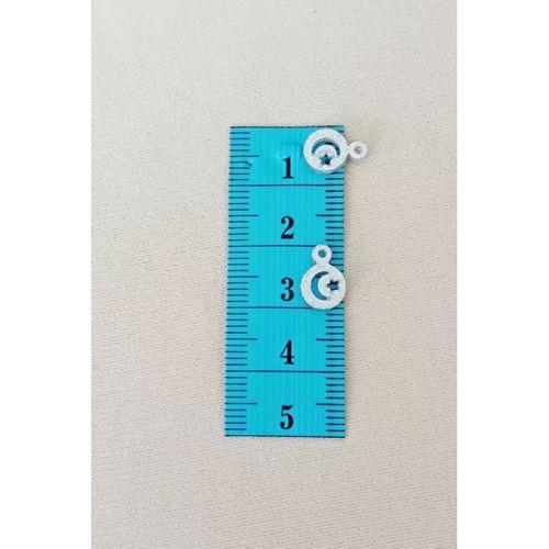 Oya Abiye Bileklik Kolye Pleksi Metalik Plastik Pul Gümüş Renk 8 gram 100 adet - BNC516