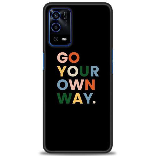 Oppo A55 Kılıf HD Baskılı Kılıf - Go Your + Tam Ekran Koruyucu