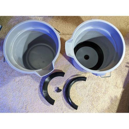 Brute 3 Gallon Kova Larva Yetiştirme Kabı Dönüşümü 3D Baskı (Bu ürün Sadece Plastik parçadır - Almadan Önce Soru Sorabilirsiniz)