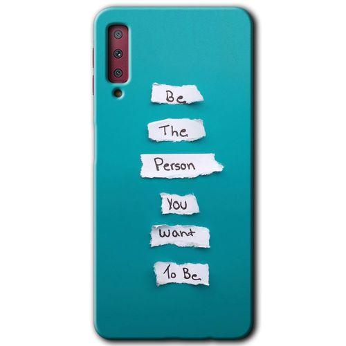 Potkal Hediye Fabrikası Samsung Galaxy A7 2018 Kılıf HD Desen Baskılı Arka Kapak - Want You